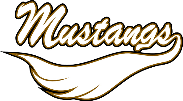 'Mustangs' lettering vinyl sports decal. Customize on line. Mustang Font